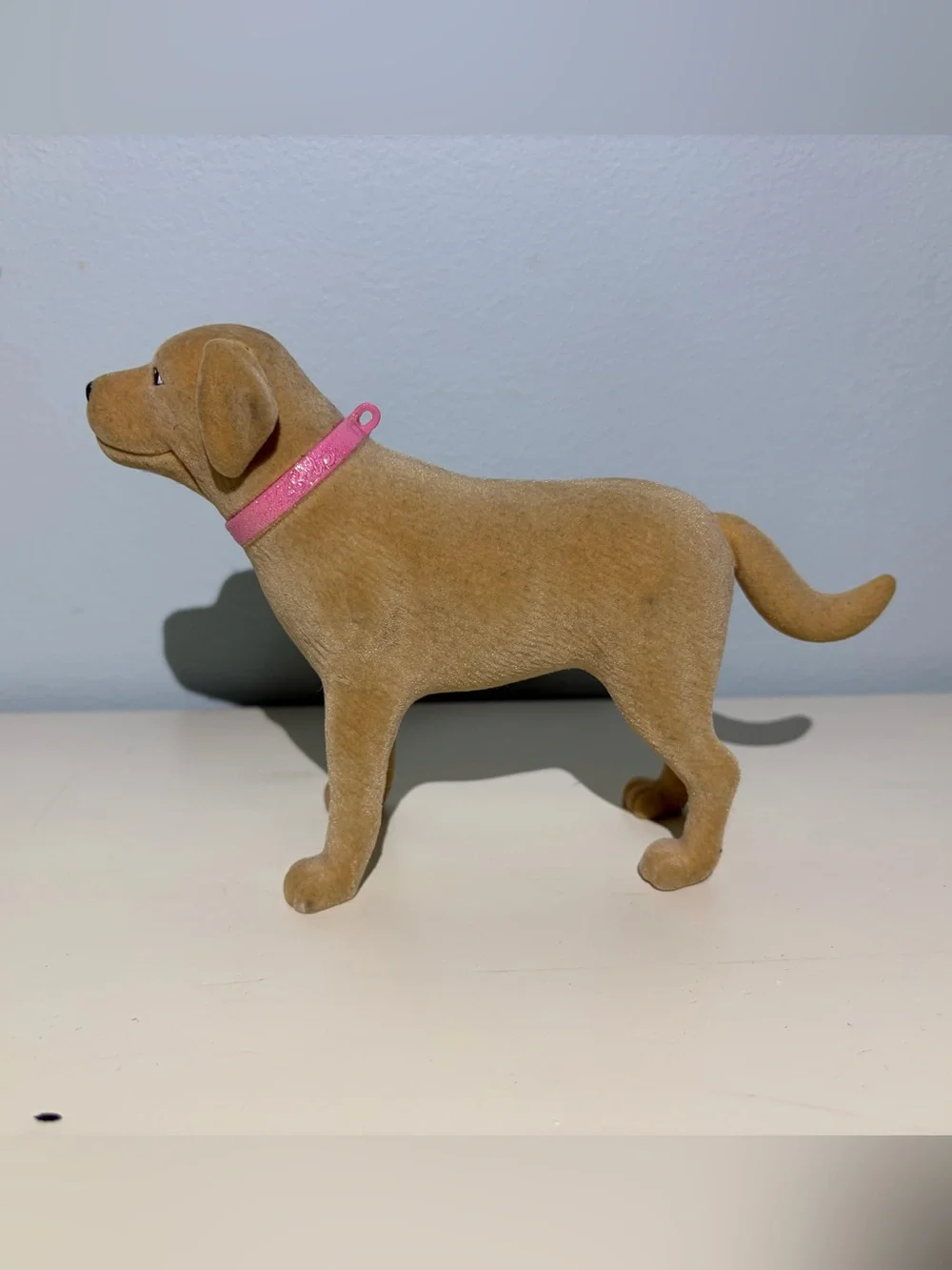Set of 2 Barbie Doll or 11” Doll Yellow Labrador Retriever Pet Dog Figurine Toys